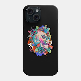 A vibrant autumn skull Phone Case