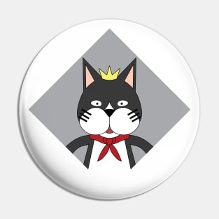 Cait Sith Doll Portrait Pin