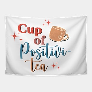 cup of positivity Tapestry