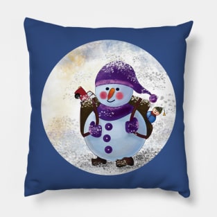 Santa Snowman Pillow