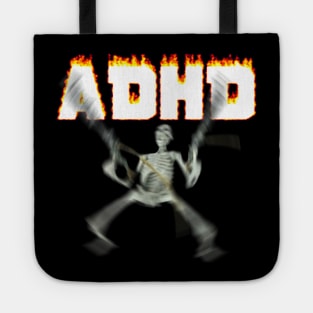 ADHD Skeleton Meme Tote