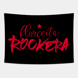 Florecita Rockera - tshirt design Tapestry