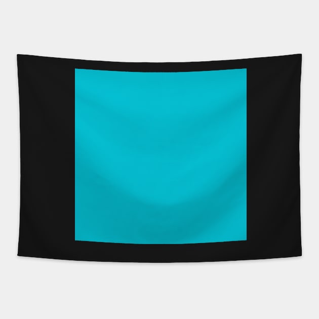 Back to School Solid Color: Bright Teal Blue Tapestry by JuneNostalgia