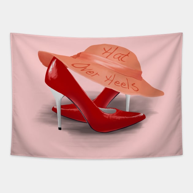 Hat over Heels Tapestry by quenguyen