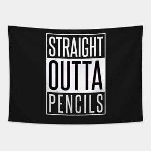 STRAIGHT OUTTA PENCILS Tapestry