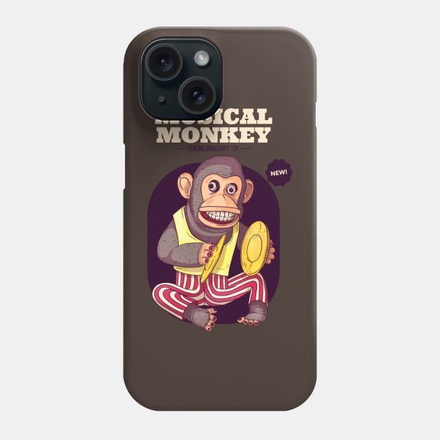 musical monkey Phone Case by WOAT