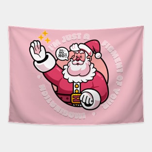 Santa - A Figment of Your Imagination Tapestry