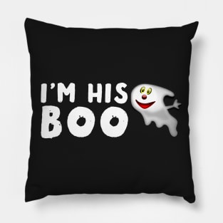 I'm His Boo Halloween Couples Gifts Pillow