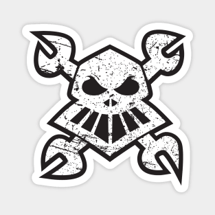 Robo Pirate Grunge Magnet