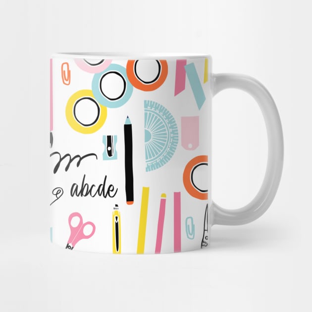 Cute Art Supplies with pens, pencils, scissors and washi tape - Cute Art  Supplies - Mug