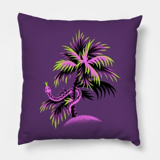 Snake Palms - Purple Pillow