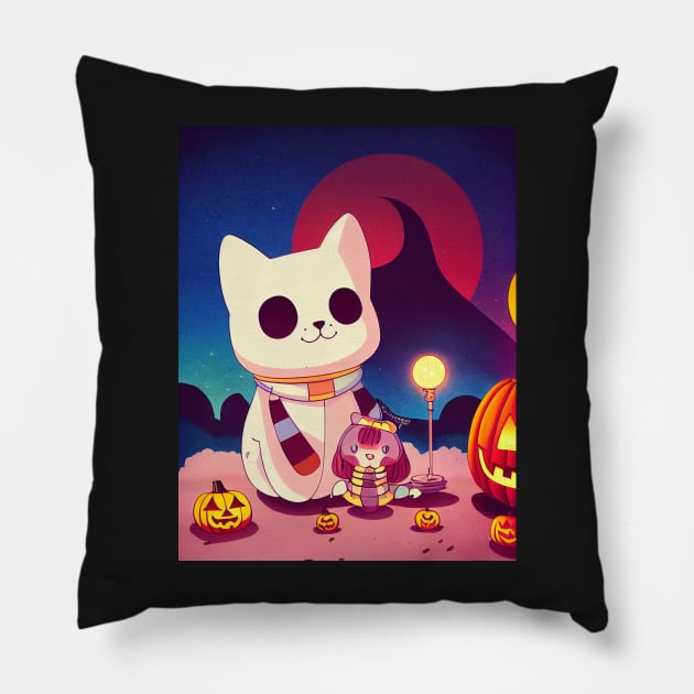 bee and puppycat Pillow by ComicsFactory