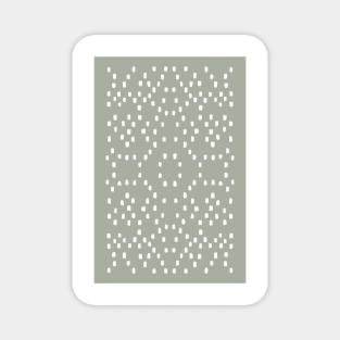 Geometric green dots pattern Magnet