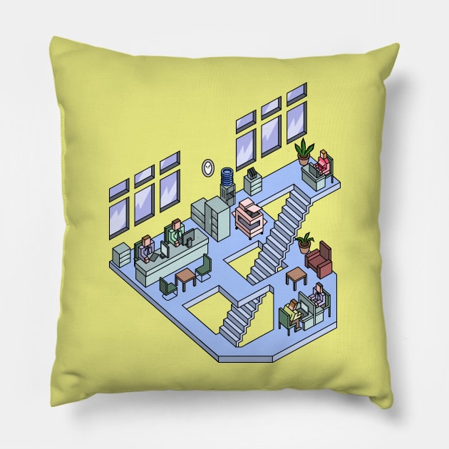 BUREAUCRACY Pillow by ugurbs