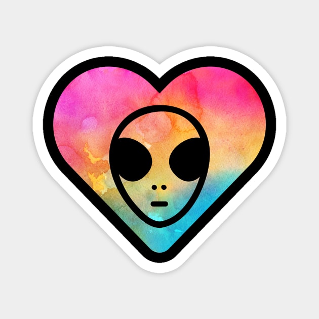 Cute Alien Magnet by JKFDesigns