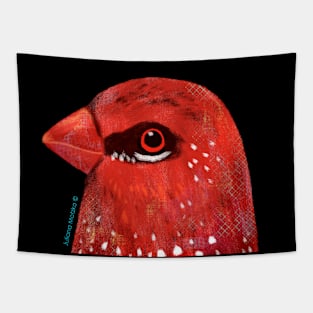 Strawberry Finch Bird Tapestry