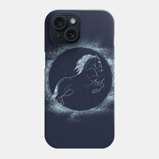 Frost jumping horse Phone Case