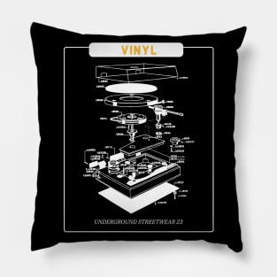 vinyl record DJ Turntabel Pillow