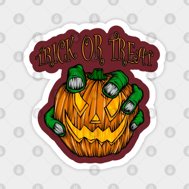 trick or treat Magnet by Amartwork