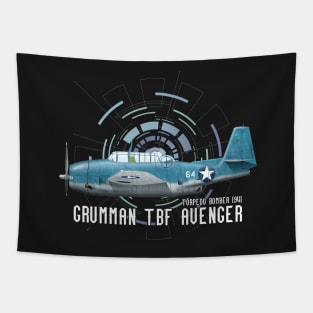 TBF Avanger Pacific Fighter Pilot Gift Battle of Britain Tapestry