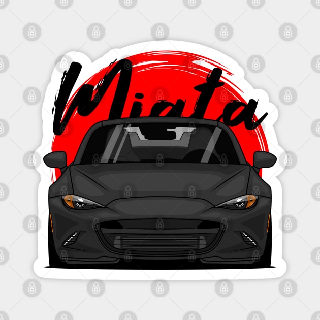 Black Miata MX5 ND Magnet by GoldenTuners