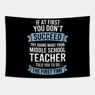 Middle School Teacher Appreciation Gift Tapestry