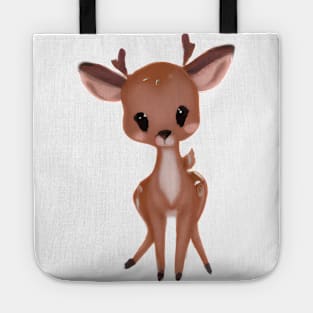 Cute Deer Drawing Tote