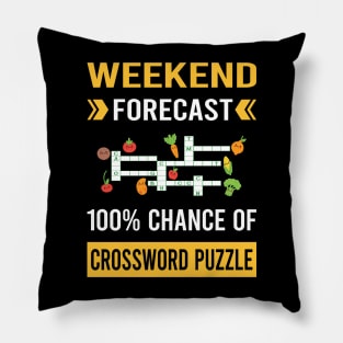 Weekend Forecast Crossword Puzzles Pillow