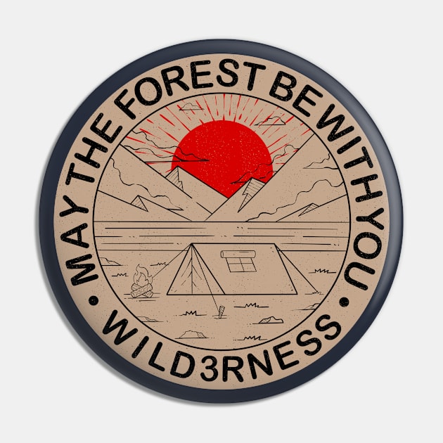 May The Forest Be With You Pin by Artthree Studio