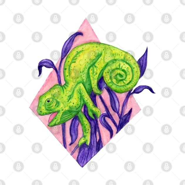 Chameleon by Wandering Octopus Designs