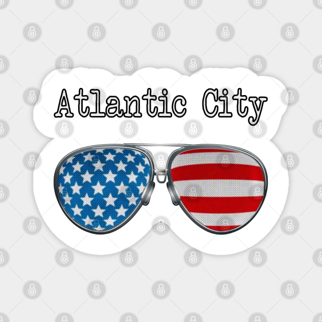 AMERICA PILOT GLASSES ATLANTIC CITY Magnet by SAMELVES