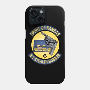 B2 - Spirit of Kansas Stealth Bomber wo Txt Phone Case