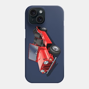 Austin Mini Moke in red Phone Case