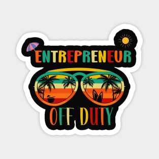 Entrepreneur off duty- Retro Vintage Sunglasses Beach vacation sun Magnet