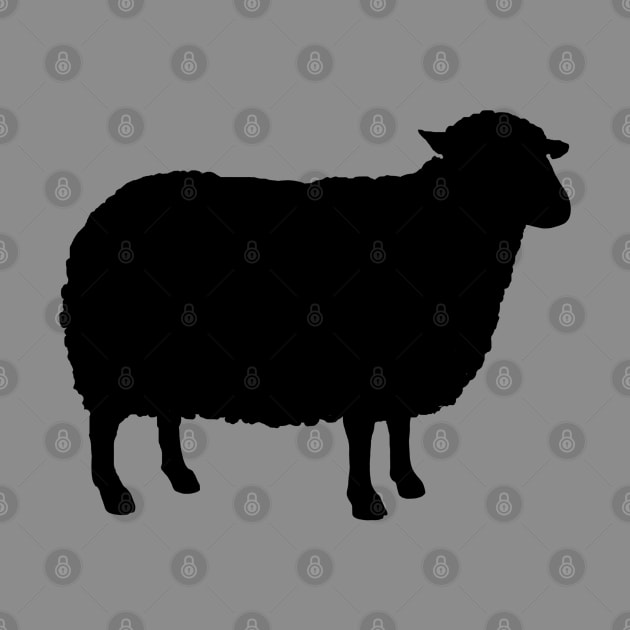 Black Sheep Silhouette by Coffee Squirrel