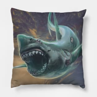 Ghost Shark Full Art Pillow