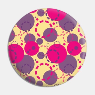 Pink and Purple Circle Seamless Pattern 045#001 Pin