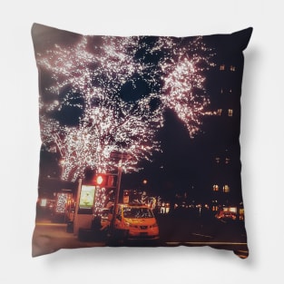 Winter in New York City Pillow
