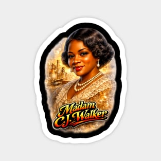 Madam C.J. Walker Beauty Entrepreneur Legacy Magnet