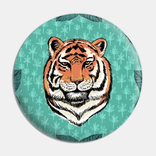 Tropical Tiger Pin