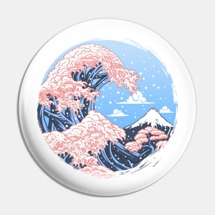 Wave Cherry Tree Pin