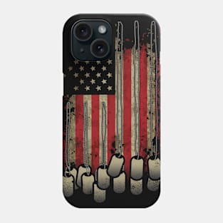 United States of America Flag Dog Tag. Phone Case