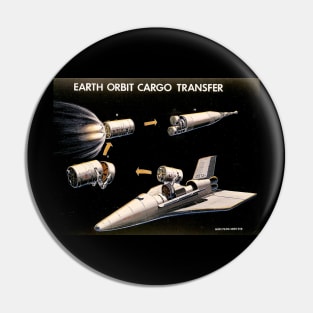 Earth Orbit Cargo Transfer Concept Art Pin