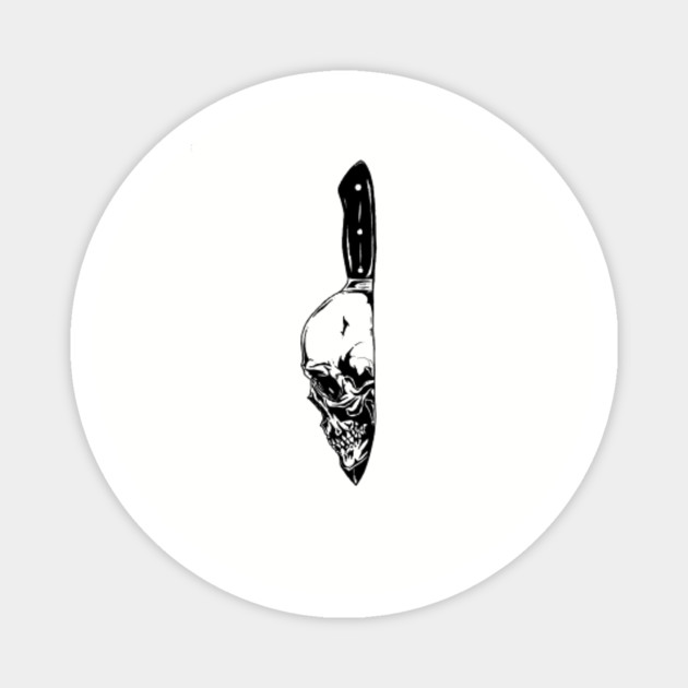 Result Skull Death Blade Knife Painting Magnet Teepublic