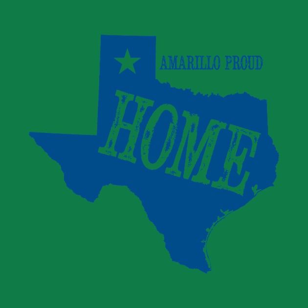 My Home is Amarillo (Blue Ink) by AmarilloShirts