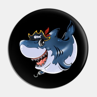 Savage Seafarer: Pirate Shark Design Pin