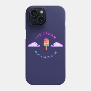 rainbow ice cream kids gift Phone Case