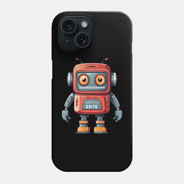 Tin Toy Robot Phone Case by ArtLegend99