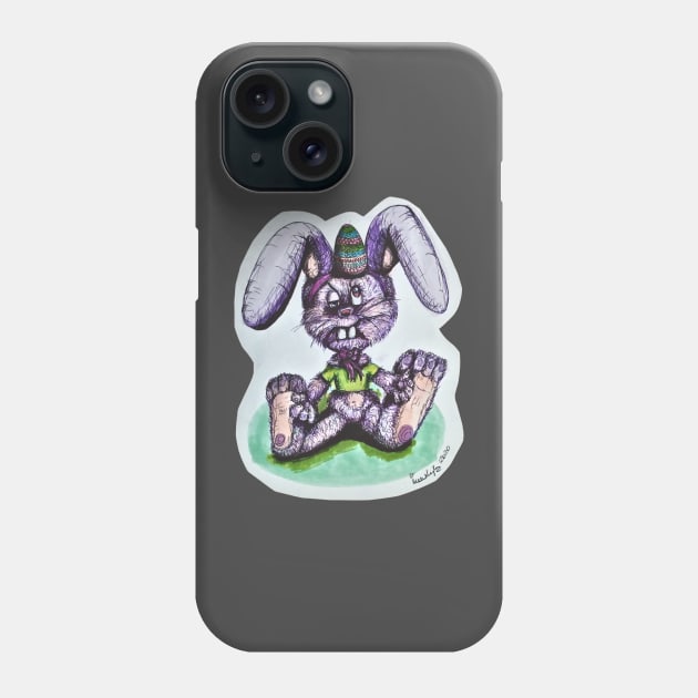 Rabbit Art Phone Case by IVNK