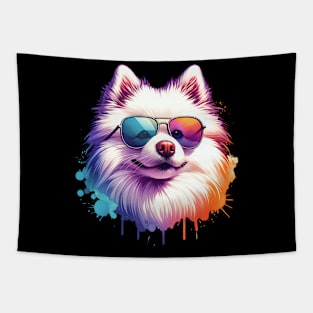 Cool American Eskimo Dog Tapestry